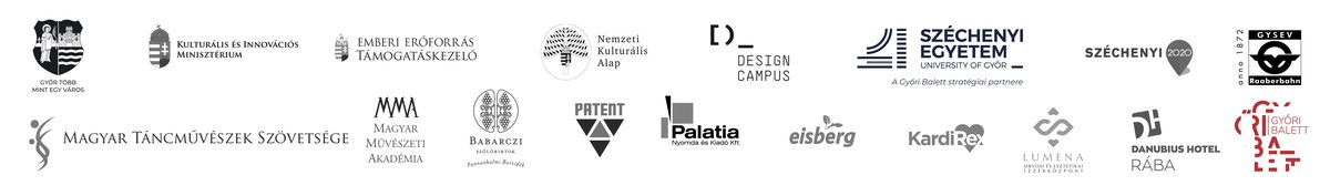 Szponzorok logói: több szervezet és intézmény.